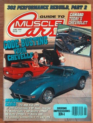 GUIDE TO MUSCLE CARS 1990 JUNE - ZR1, 500KR, CYCLONES